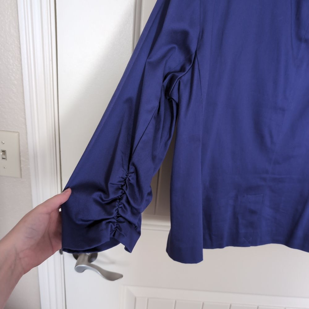 Roz & Ali Women's Blue Blazer - Picture 7 of 8